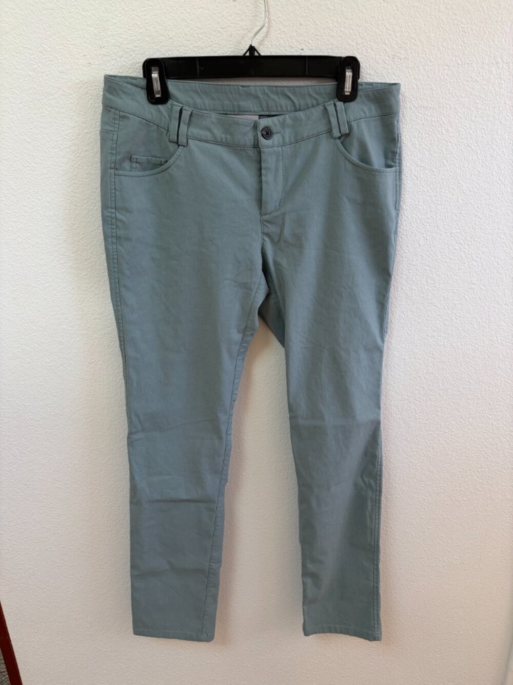 KJUS Women’s Golf Pants EU 40 US 10 L Light Teal Blue Stretch